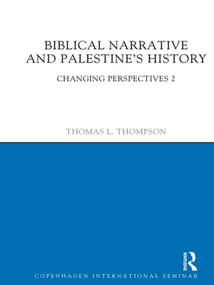 cover image of Biblical Narrative and Palestine's History